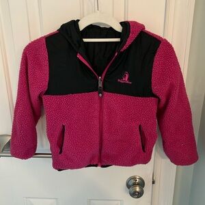Reversible Pink and BlackFleece Jacket